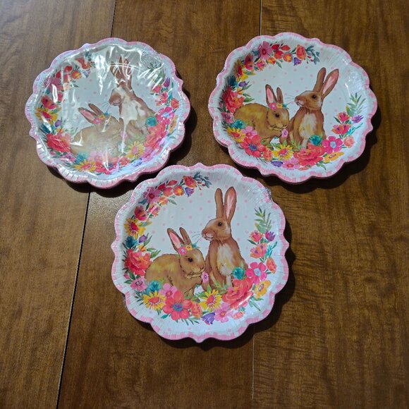 The Pioneer Woman Paper Plates Bunny Spring Easter Lot - Picture 7 of 7
